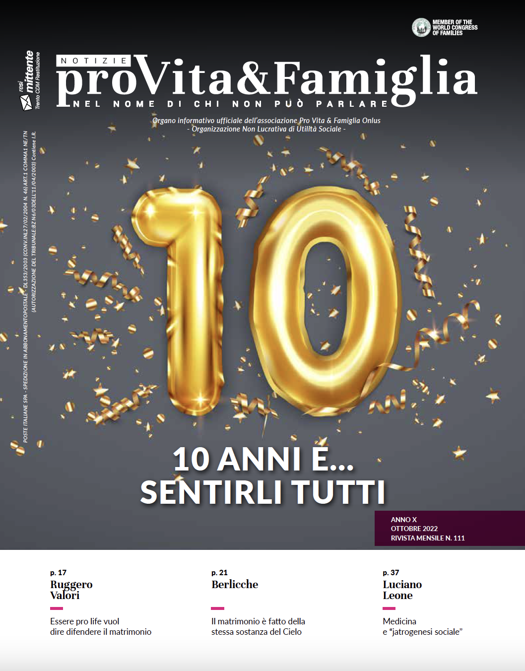 Copertina NPVF 111: 10 anni di NPVF